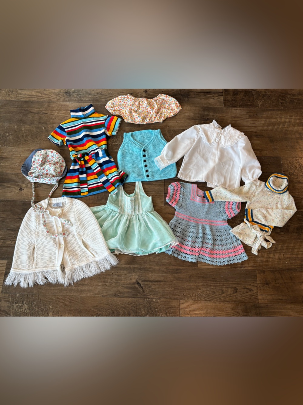 Toddler Girls 1960’s/ 1970’s Multi-Piece Vintage Clothing lot
